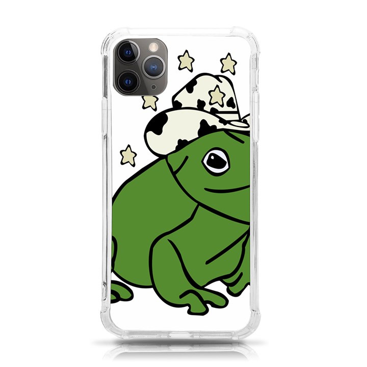 Frog with a cowboy hat iPhone 11 Pro Max 6.5 Inch TPU UV Print Case