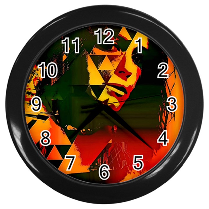 Counting Coup Wall Clock (Black)