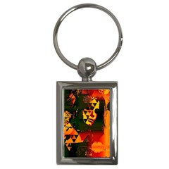 Counting Coup Key Chain (rectangle) by MRNStudios