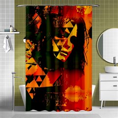 Counting Coup Shower Curtain 48  X 72  (small)  by MRNStudios