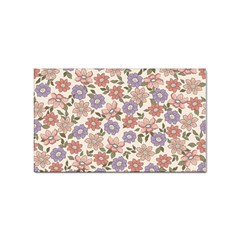 Flowers Petals Plants Floral Print Pattern Design Sticker (rectangular) by Ravend