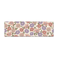 Flowers Petals Plants Floral Print Pattern Design Sticker (bumper) by Ravend