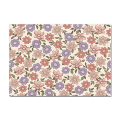 Flowers Petals Plants Floral Print Pattern Design Sticker A4 (10 Pack) by Ravend