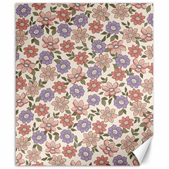 Flowers Petals Plants Floral Print Pattern Design Canvas 20  X 24  by Ravend