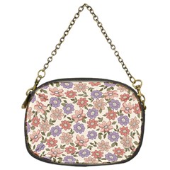 Flowers Petals Plants Floral Print Pattern Design Chain Purse (two Sides) by Ravend