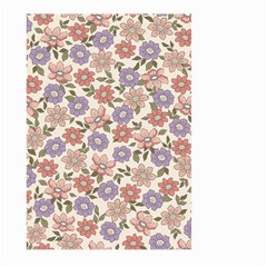 Flowers Petals Plants Floral Print Pattern Design Large Garden Flag (two Sides) by Ravend