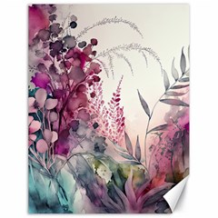 Ai Generated Flowers Watercolour Nature Plant Canvas 18  X 24  by Ravend