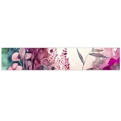 Ai Generated Flowers Watercolour Nature Plant Large Premium Plush Fleece Scarf  by Ravend