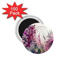 Ai Generated Flowers Watercolour Nature Plant 1 75  Magnets (100 Pack)  by Ravend