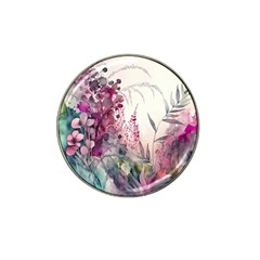 Ai Generated Flowers Watercolour Nature Plant Hat Clip Ball Marker (10 Pack) by Ravend