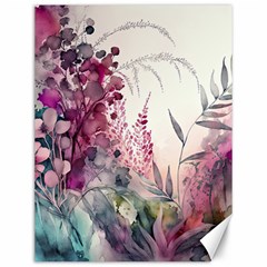 Ai Generated Flowers Watercolour Nature Plant Canvas 12  X 16  by Ravend