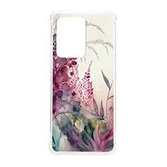 Ai Generated Flowers Watercolour Nature Plant Samsung Galaxy S20 Ultra 6 9 Inch Tpu Uv Case by Ravend