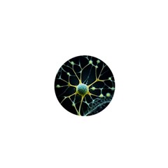 Ai Generated Neuron Network Connection 1  Mini Magnets by Ravend