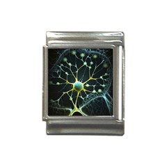 Ai Generated Neuron Network Connection Italian Charm (13mm) by Ravend