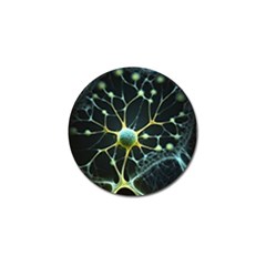 Ai Generated Neuron Network Connection Golf Ball Marker by Ravend