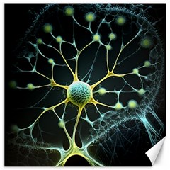 Ai Generated Neuron Network Connection Canvas 12  X 12  by Ravend