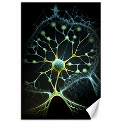 Ai Generated Neuron Network Connection Canvas 20  X 30  by Ravend