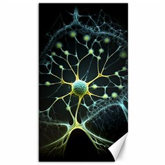 Ai Generated Neuron Network Connection Canvas 40  X 72  by Ravend