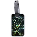 Ai Generated Neuron Network Connection Luggage Tag (two sides) Back