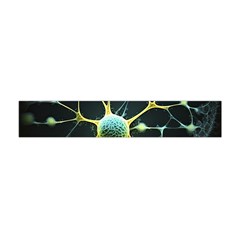 Ai Generated Neuron Network Connection Premium Plush Fleece Scarf (mini) by Ravend