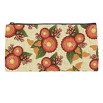 Flowers Leaves Pattern Flora Botany Drawing Art Pencil Case Front