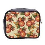 Flowers Leaves Pattern Flora Botany Drawing Art Mini Toiletries Bag (Two Sides) Back