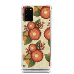 Flowers Leaves Pattern Flora Botany Drawing Art Samsung Galaxy S20plus 6 7 Inch Tpu Uv Case by Ravend