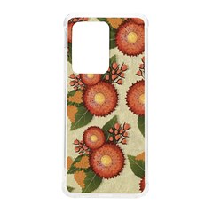 Flowers Leaves Pattern Flora Botany Drawing Art Samsung Galaxy S20 Ultra 6 9 Inch Tpu Uv Case by Ravend