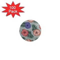 Flowers Petals Pattern Drawing Design Background 1  Mini Magnets (100 Pack)  by Ravend