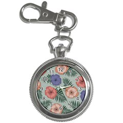 Flowers Petals Pattern Drawing Design Background Key Chain Watches