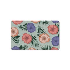 Flowers Petals Pattern Drawing Design Background Magnet (name Card) by Ravend