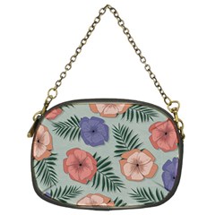 Flowers Petals Pattern Drawing Design Background Chain Purse (two Sides) by Ravend