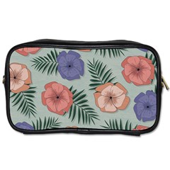 Flowers Petals Pattern Drawing Design Background Toiletries Bag (two Sides) by Ravend