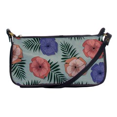 Flowers Petals Pattern Drawing Design Background Shoulder Clutch Bag by Ravend