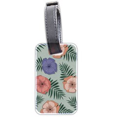 Flowers Petals Pattern Drawing Design Background Luggage Tag (two Sides) by Ravend