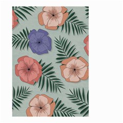 Flowers Petals Pattern Drawing Design Background Small Garden Flag (two Sides) by Ravend