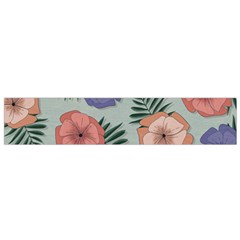 Flowers Petals Pattern Drawing Design Background Small Premium Plush Fleece Scarf by Ravend