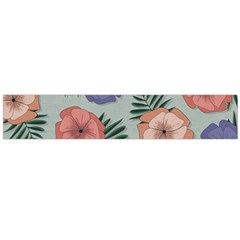 Flowers Petals Pattern Drawing Design Background Large Premium Plush Fleece Scarf  by Ravend