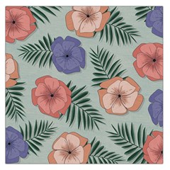 Flowers Petals Pattern Drawing Design Background Square Satin Scarf (36  X 36 ) by Ravend