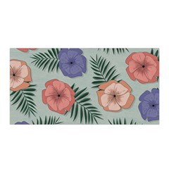 Flowers Petals Pattern Drawing Design Background Satin Wrap 35  X 70  by Ravend