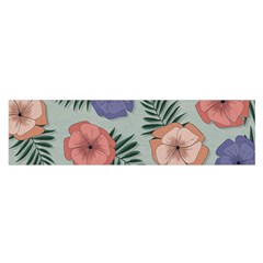 Flowers Petals Pattern Drawing Design Background Oblong Satin Scarf (16  X 60 ) by Ravend