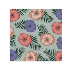 Flowers Petals Pattern Drawing Design Background Square Satin Scarf (30  X 30 ) by Ravend