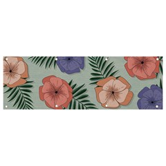 Flowers Petals Pattern Drawing Design Background Banner And Sign 9  X 3  by Ravend