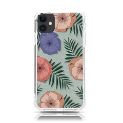 Flowers Petals Pattern Drawing Design Background Iphone 11 Tpu Uv Print Case by Ravend