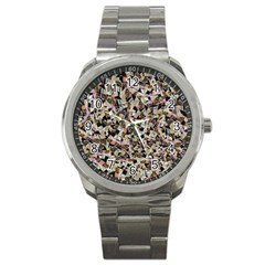 Mystic Geometry Abstract Print Sport Metal Watch by dflcprintsclothing