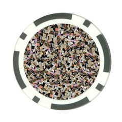 Mystic Geometry Abstract Print Poker Chip Card Guard by dflcprintsclothing