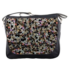 Mystic Geometry Abstract Print Messenger Bag by dflcprintsclothing