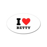 I love betty Sticker Oval (10 pack) Front