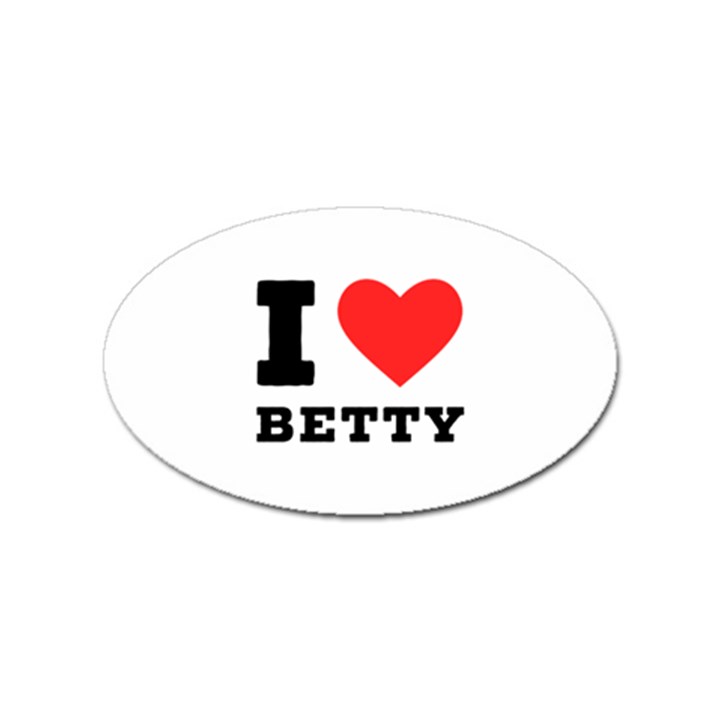 I love betty Sticker Oval (10 pack)