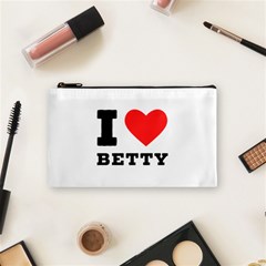 I Love Betty Cosmetic Bag (small) by ilovewhateva